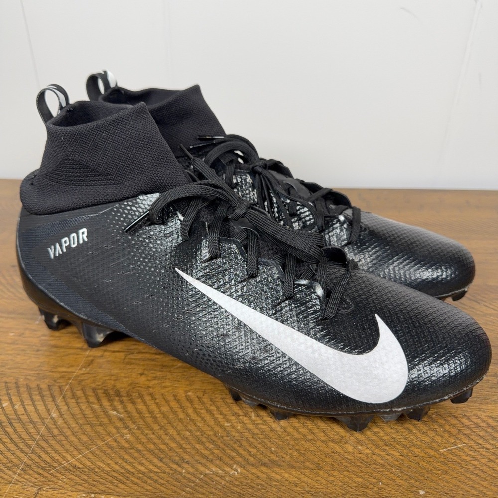 Nike Vapor Untouchable Pro 3 Cleats Men‎ 13 Black Football Speed Cleats NEW
